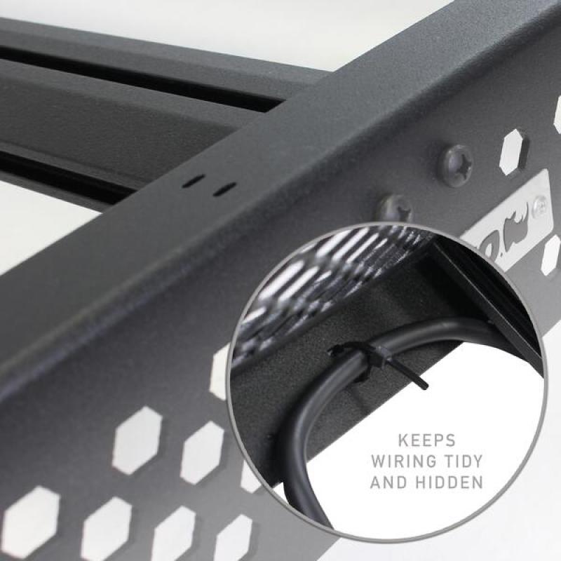 Go Rhino Ceros Low Profile Roof Rack Textured Black Toyota Tacoma 2016 - 2020 | 5933000T - JDMuscleRoof Racksgor5933000T