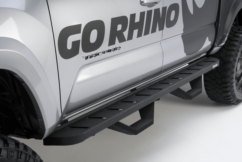 Go Rhino RB10 Running Boards W Mounting Brackets 2 Pairs of Drop Steps Textured Black Toyota Tundra 2007 - 21 | 6344158020PC - JDMuscleExterior Bracketsgor6344158020PC