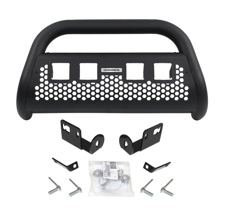 Go Rhino RC2 Bull Bar with Mounting Brackets & 4 Light Holes Textured Black Toyota Tacoma 2005 - 2015 | 55524T - JDMuscleLight Mounting and Hardwaregor55524T
