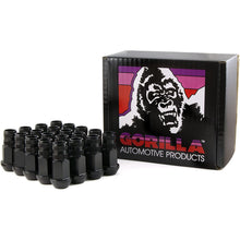 Gorilla Aluminum Open End Black Lug Nuts 12x1.50 Universal | 44038BK-20