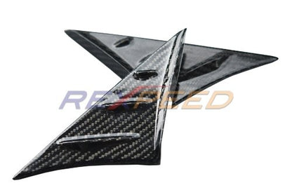 Rexpeed 2020+ Supra GR V1 Carbon Fiber Anti-Buffeting Wind Deflectors | TS21 / TS21M