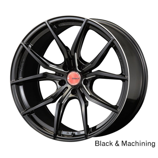 Gram Lights 57FXX 18x7.5 +40 5x114.3 Black And Machining (Bm) Wheel - Universal (WGFXT40EBM)-glWGFXT40EBM-WGFXT40EBM-Wheels-Gram Lights-JDMuscle