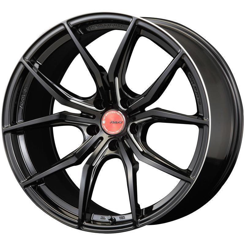 Gram Lights 57FXX 18x9.5 +15 5x114.3 Black & Machining Wheel - Universal (WGFXX15EBM)-glWGFXX15EBM-WGFXX15EBM-Wheels-Gram Lights-JDMuscle