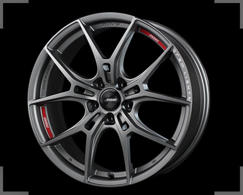 Gram Lights 57FXZ 18x9.5 +38 5 - 114.3 Matte Graphite & Machining Rim Edge DC Wheel - JDMuscleWheelsglsWGFZX38EMG