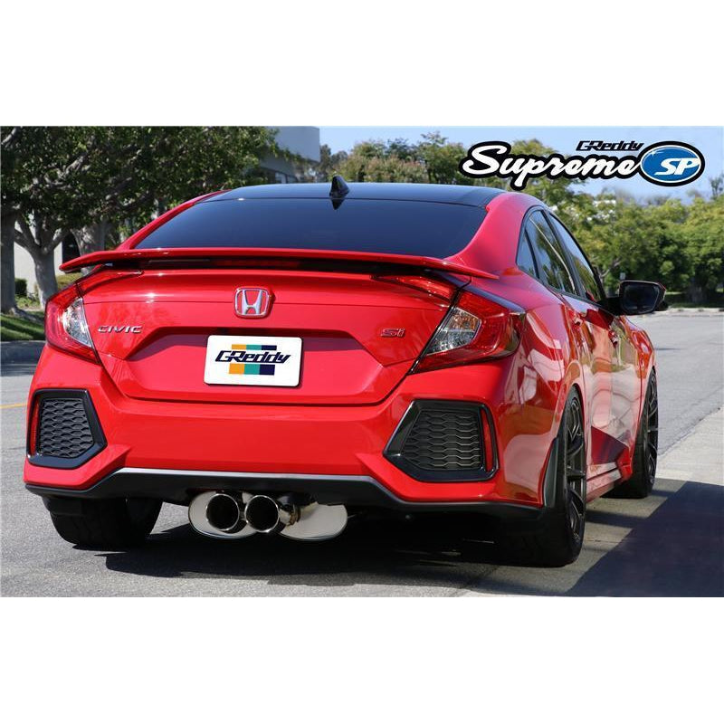 Greddy Supreme SP Cat Back Exhaust Honda Civic SI Sedan 2017-2018 (10158217)-gre10158217-10158217-Cat Back Exhaust System-GReddy-JDMuscle