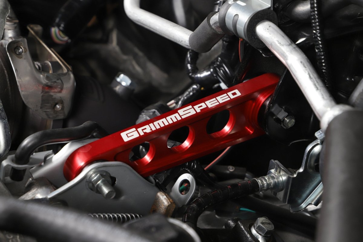 Grimm Speed [02-25 WRX/STI] Race Version Pitch Stop Mount-Red | 122009 - JDMusclePitch Stop Mountsgrm122009