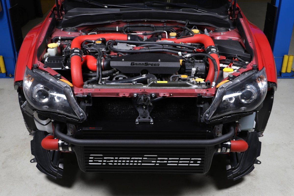 GrimmSpeed 08-14 WRX/STI Bumper Bar - Black Powder Coated | 090269 - JDMuscleIntercoolersgrm090269