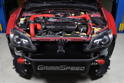 GrimmSpeed 08-14 WRX/STI Bumper Bar - Black Powder Coated | 090269 - JDMuscleIntercoolersgrm090269