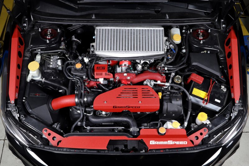 Grimmspeed [08-21 STI] Electronic Boost Control Solenoid Cover Red - JDMuscleBoost Control Solenoid Coversgrm112000.1