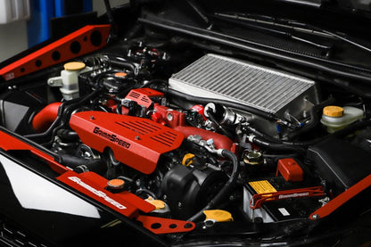 Grimmspeed [08-21 STI] Electronic Boost Control Solenoid Cover Red - JDMuscleBoost Control Solenoid Coversgrm112000.1