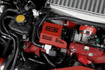 Grimmspeed [08-21 STI] Electronic Boost Control Solenoid Cover Red - JDMuscleBoost Control Solenoid Coversgrm112000.1