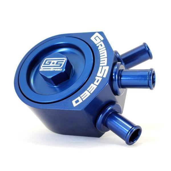 Grimmspeed Air / Oil Separator Subaru Legacy GT 2005-2009 (078016)-grm078016B-078016B-Air Oil Separators-GrimmSpeed-Blue-JDMuscle