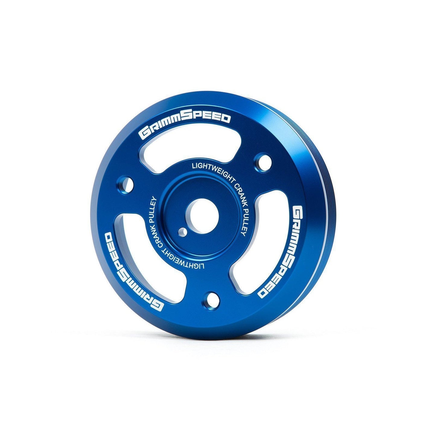 Grimmspeed Blue Lightweight Crank Pulley WRX 2015-20120 / BRZ 2013-2018 / FR-S 2013-2016 (095022)-grm095022-095022-Pulleys-GrimmSpeed-JDMuscle