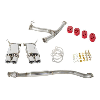 Grimmspeed Cat Back Exhaust Resonated Subaru WRX / STI Sedan 2011-2020 (070033)-grm070033-070033-Cat Back Exhaust System-GrimmSpeed-JDMuscle