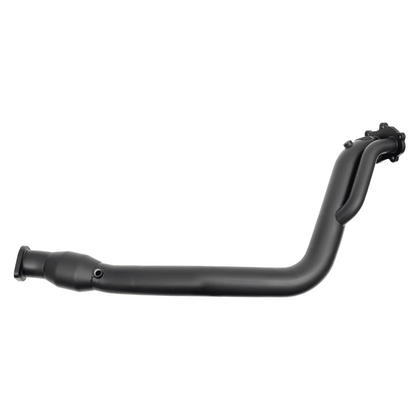 GrimmSpeed Catted Downpipe | 02-07 Subaru WRX / 04-07 STI / 04-08 FXT-007083+077044-Front Pipes and Downpipes / Y-Pipes-GrimmSpeed-Standard Downpipe-Yes - Black Ceramic Coating-Include 3" J-Pipe/Downpipe to OEM Catback Adapter-JDMuscle