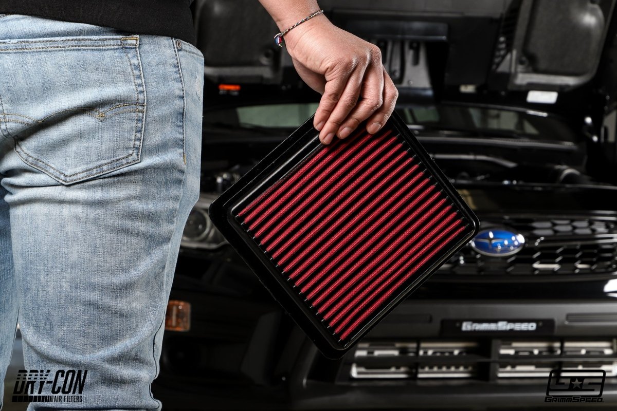 GrimmSpeed Dry-Con Performance Panel Air Filter Subaru BRZ 2012-21 MT / BRZ 2017-2019 AT | 060094 - JDMuscleHigh Flow Replacement Panel Filtersgrm060094