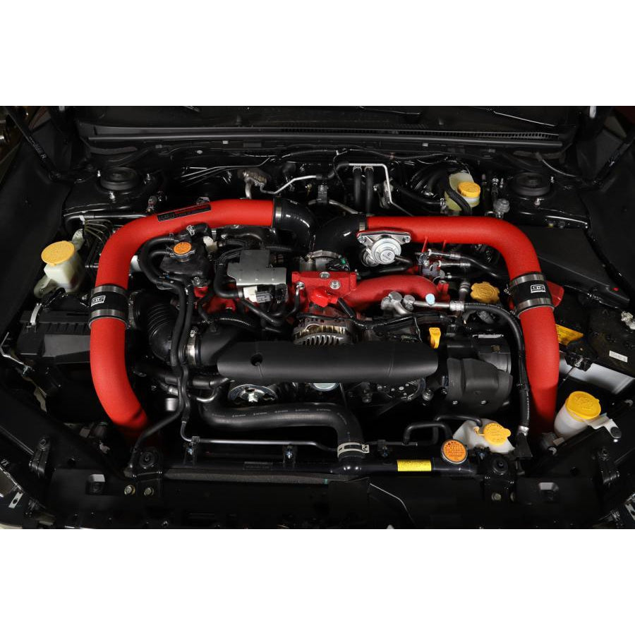 GrimmSpeed Front Mount Intercooler Kit Black Core w/ Red Piping - Subaru STI 2015 - 2020-090258-Intercoolers-GrimmSpeed-JDMuscle