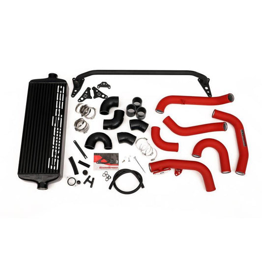 GrimmSpeed Front Mount Intercooler Kit Black Core w/ Red Piping - Subaru WRX 2015 - 2020-090255-Intercoolers-GrimmSpeed-JDMuscle