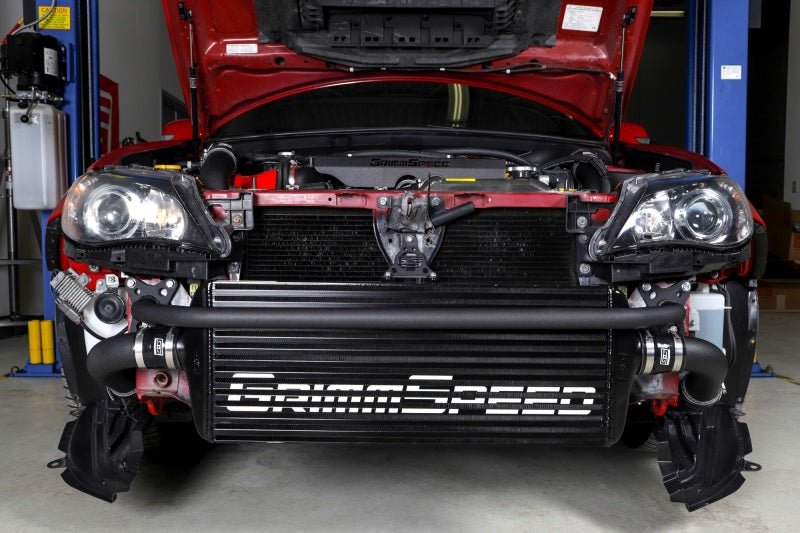 GrimmSpeed Front Mount Intercooler Kit - Black Subaru STI 2008-2014 | 090254 - JDMuscleIntercoolersgrm090254