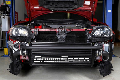 GrimmSpeed Front Mount Intercooler Kit - Black Subaru STI 2008-2014 | 090254 - JDMuscleIntercoolersgrm090254