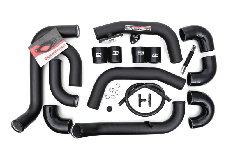 GrimmSpeed Front Mount Intercooler Kit - Black Subaru STI 2008-2014 | 090254 - JDMuscleIntercoolersgrm090254