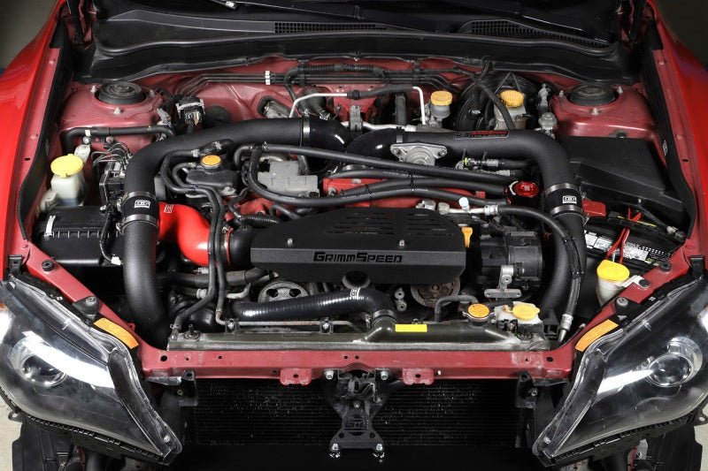 GrimmSpeed Front Mount Intercooler Kit - Black Subaru STI 2008-2014 | 090254 - JDMuscleIntercoolersgrm090254
