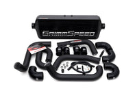 GrimmSpeed Front Mount Intercooler Kit - Black Subaru STI 2008-2014 | 090254 - JDMuscleIntercoolersgrm090254