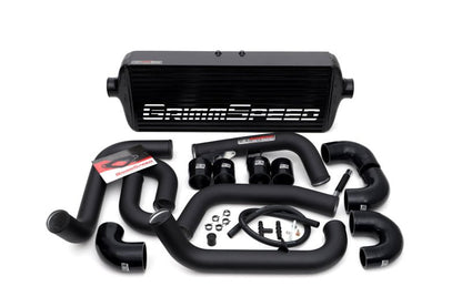 GrimmSpeed Front Mount Intercooler Kit - Black Subaru STI 2008-2014 | 090254 - JDMuscleIntercoolersgrm090254