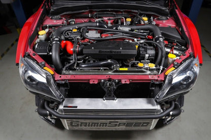 GrimmSpeed Front Mount Intercooler Kit Raw Core / Black Pipe 2008-2014 Subaru STI | 090228 - JDMuscleIntercoolersgrm090228