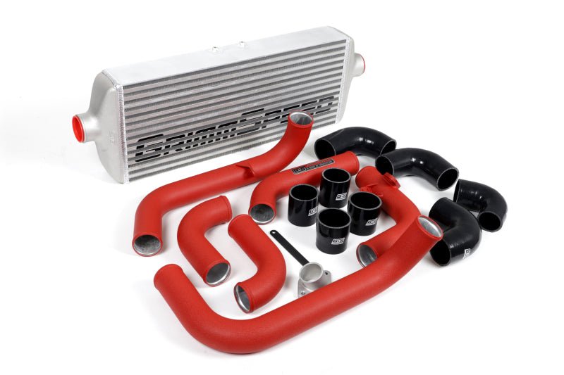 GrimmSpeed Front Mount Intercooler Kit Raw Core / Red Pipe 2008-2014 WRX | 090229 - JDMuscleIntercoolersgrm090229