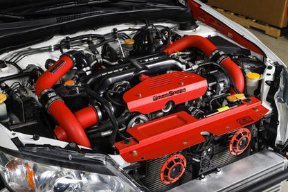 GrimmSpeed Front Mount Intercooler Kit Raw Core / Red Pipe 2008-2014 WRX | 090229 - JDMuscleIntercoolersgrm090229