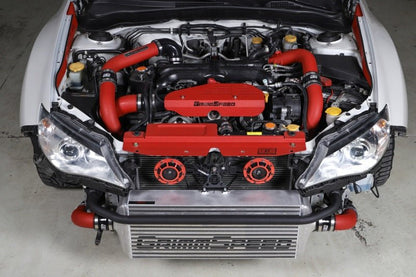 GrimmSpeed Front Mount Intercooler Kit Raw Core / Red Pipe 2008-2014 WRX | 090229 - JDMuscleIntercoolersgrm090229