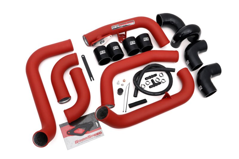 GrimmSpeed Front Mount Intercooler Kit - Red Subaru STI 2008-2014 | 090227 - JDMuscleIntercoolersgrm090227