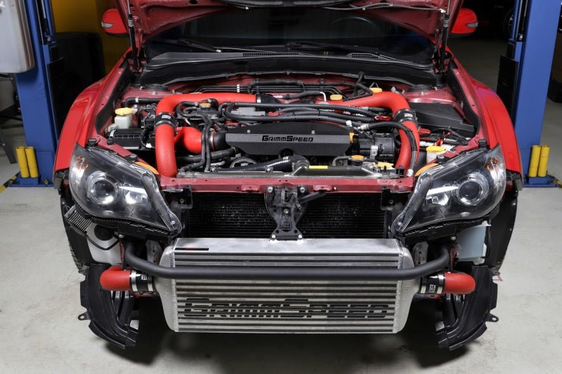 GrimmSpeed Front Mount Intercooler Kit - Red Subaru STI 2008-2014 | 090227 - JDMuscleIntercoolersgrm090227