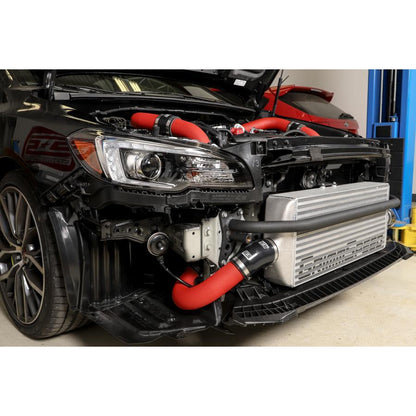 GrimmSpeed Front Mount Intercooler Kit Silver Core w/ Red Piping - Subaru WRX 2015 - 2020-090238-Intercoolers-GrimmSpeed-JDMuscle
