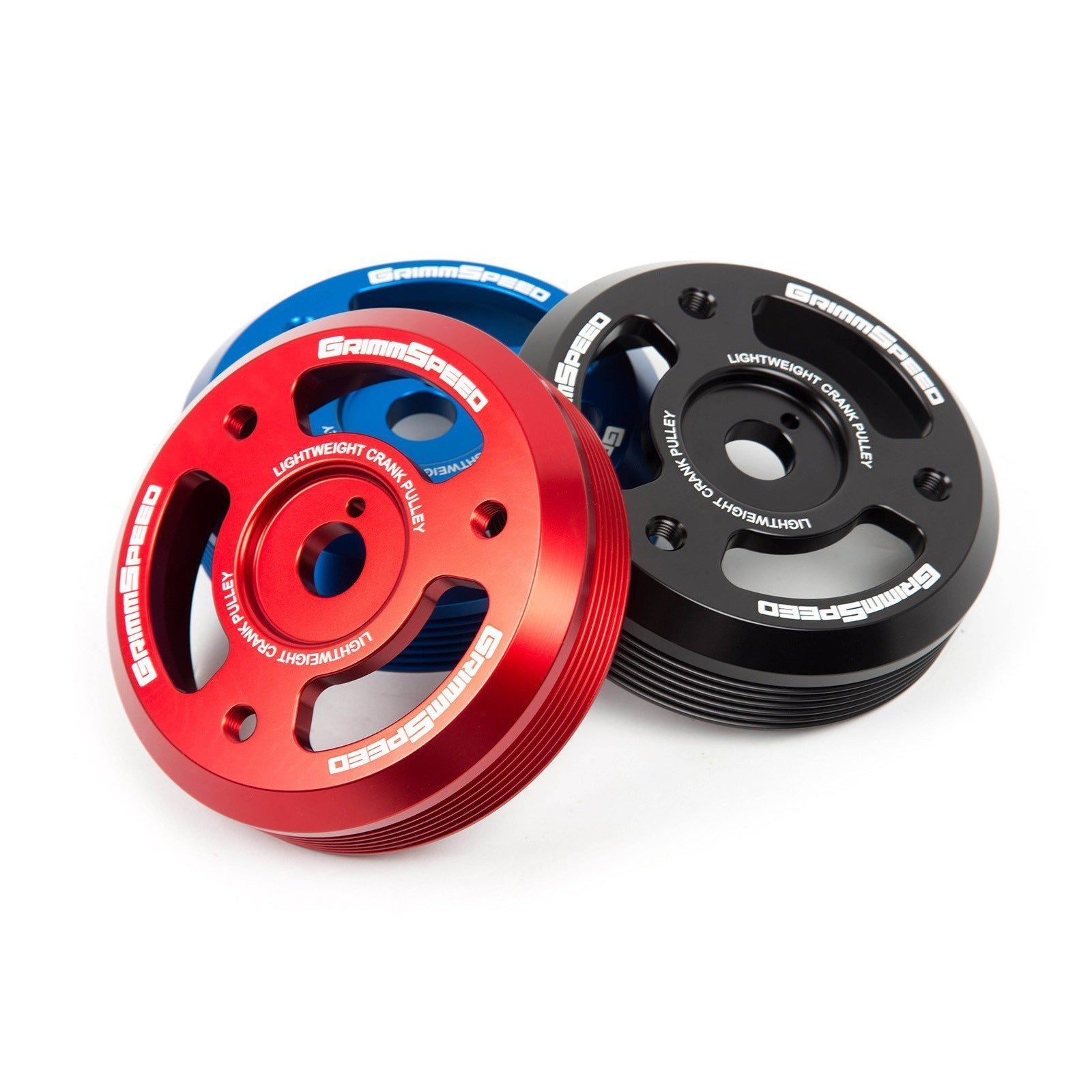 Grimmspeed Gunmetal Lightweight Crank Pulley WRX 2015-2019 / BRZ 2013-2018 / FR-S 2013-2016-095025-Pulleys-GrimmSpeed-JDMuscle