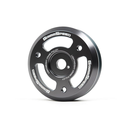 Grimmspeed Gunmetal Lightweight Crank Pulley WRX 2015-2019 / BRZ 2013-2018 / FR-S 2013-2016-095025-Pulleys-GrimmSpeed-JDMuscle