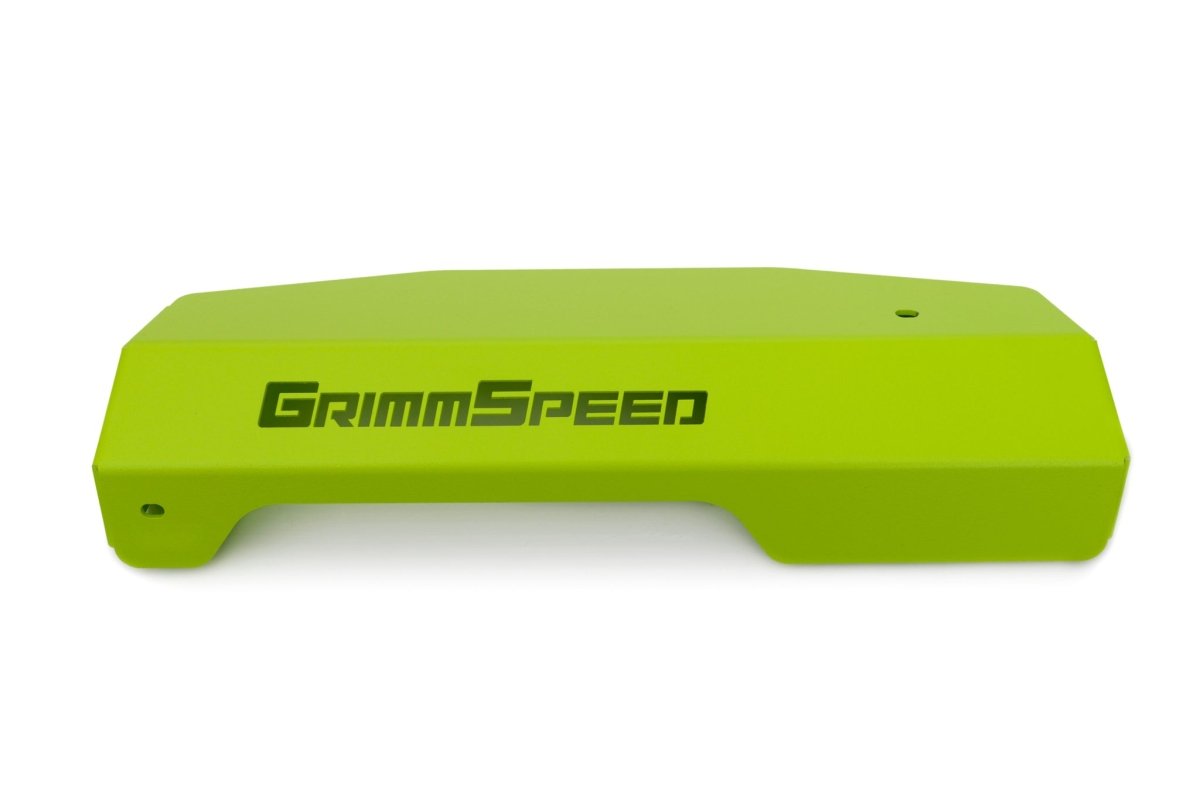 GrimmSpeed Pulley Cover - Neon Green Powdercoat WRX 2015+ | 099051 - JDMuscleAlternator Coversgrm099051