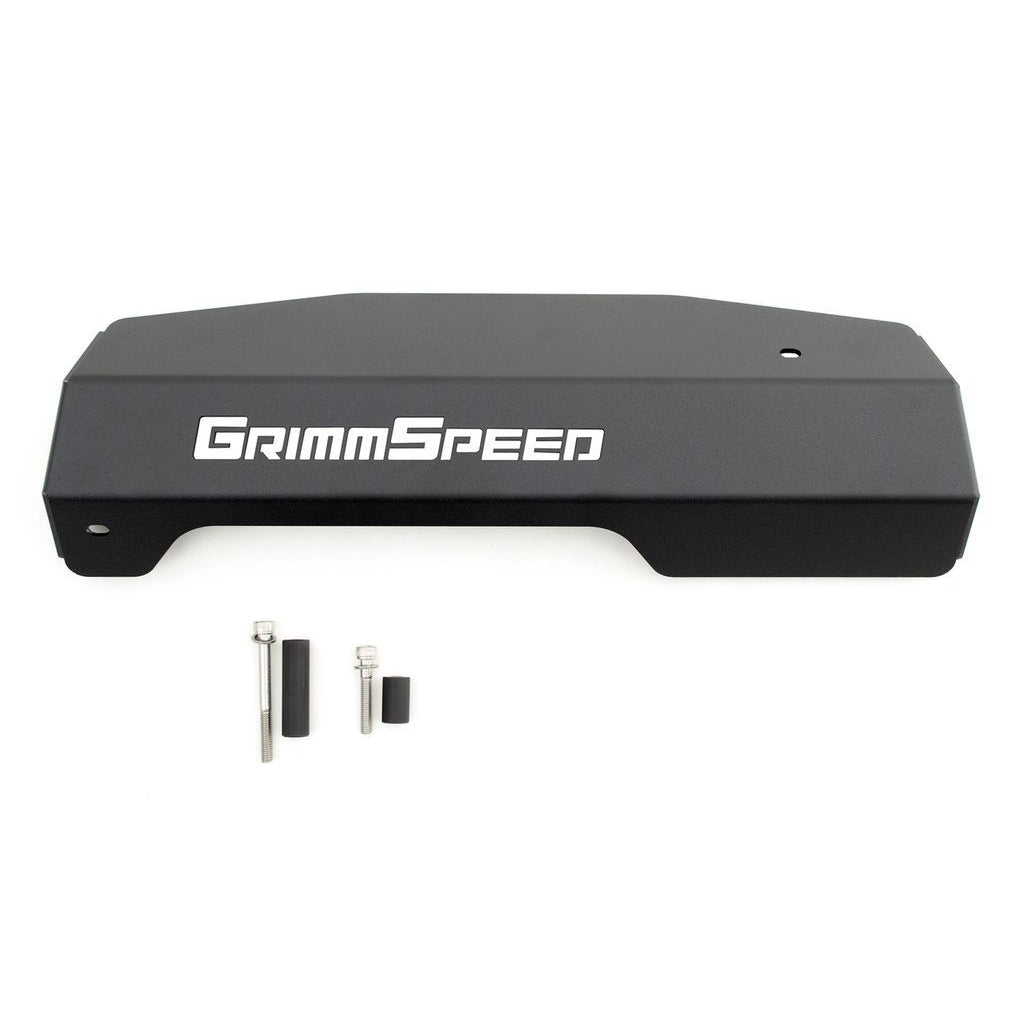 GrimmSpeed Pully Cover Black Subaru WRX 2015-2019-Engine Covers and Caps-GrimmSpeed-JDMuscle