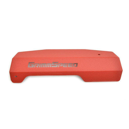 GrimmSpeed Pully Cover Red Subaru WRX 2015-2019-099043-Engine Covers and Caps-GrimmSpeed-JDMuscle