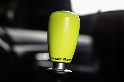 Grimmspeed Slender Stainless Steel Shift Knob w/ Neon Yellow Finish Most Subaru Models | 380004 - JDMuscleShift Knobsgrm380004