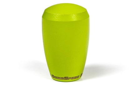 Grimmspeed Slender Stainless Steel Shift Knob w/ Neon Yellow Finish Most Subaru Models | 380004 - JDMuscleShift Knobsgrm380004