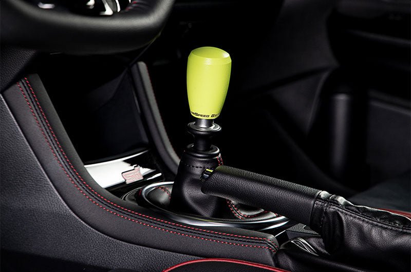 Grimmspeed Slender Stainless Steel Shift Knob w/ Neon Yellow