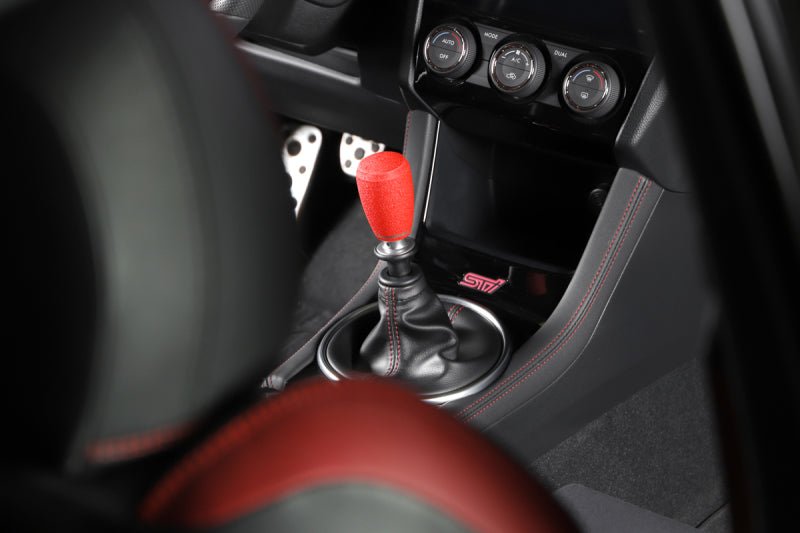 Grimmspeed Slender Stainless Steel Shift Knob w/ Wrinkle Red Finish Most Subaru Models | 380000 - JDMuscleShift Knobsgrm380000