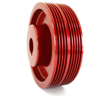 GrimmSpeed [Subaru Models inc. 02 - 14 WRX / 04 - 21 STI] Lightweight Crank Pulley Red | GRM095015R - JDMusclePulleysgrm095015R