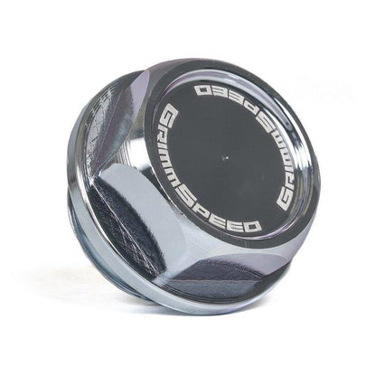 Grimmspeed "THE BOLT" OIL CAP Clear Zinc (120014C)-grm120014C-120014C-Oil Caps-GrimmSpeed-JDMuscle