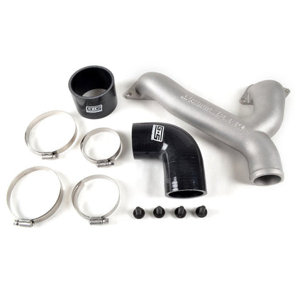 Grimmspeed Top Mount Intercooler Aluminum Y-Pipe Kit Black Subaru WRX 2002-2007 / STI 2004-2020 (090096)-grm090096-090096-Intercooler Hose Kits-GrimmSpeed-JDMuscle