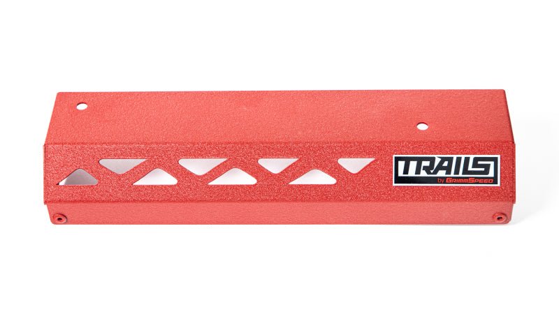 GrimmSpeed Trails Pulley Cover Red Subaru Crosstrek 2018+ | TBG114027.2 - JDMuscleAlternator CoversgrmTBG114027.2