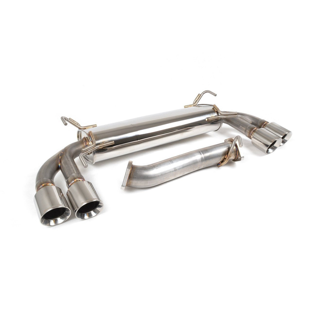 GrimmSpeed Un-Resonated Cat-Back with Quad-Tip Muffler - WRX / STi