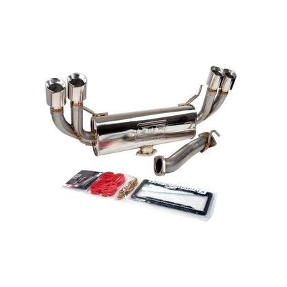 GrimmSpeed Un-Resonated Cat-Back w/ Quad-Tip Muffler | 2011-2018 Subaru WRX/STi Sedan (070048)-grm070048-070048-Cat Back Exhaust System-GrimmSpeed-JDMuscle